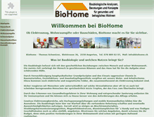Tablet Screenshot of biohome.ch
